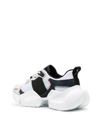 Chaussures de sport blanches et noires VERSACE JEANS COUTURE