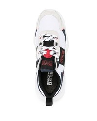 Chaussures de sport blanches et noires VERSACE JEANS COUTURE