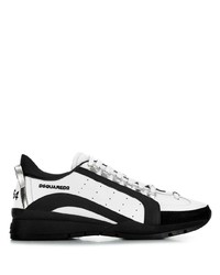 Chaussures de sport blanches et noires DSQUARED2