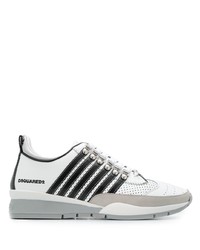 Chaussures de sport blanches et noires DSQUARED2