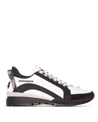 Chaussures de sport blanches et noires DSQUARED2