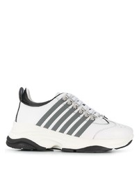 Chaussures de sport blanches et noires DSQUARED2