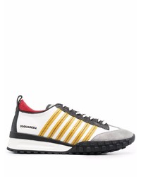 Chaussures de sport blanches et noires DSQUARED2