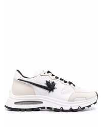 Chaussures de sport blanches et noires DSQUARED2