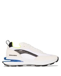 Chaussures de sport blanches et noires DSQUARED2