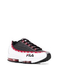 Chaussures de sport blanches et noires Fila