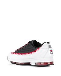 Chaussures de sport blanches et noires Fila