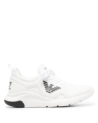 Chaussures de sport blanches et noires Ea7 Emporio Armani