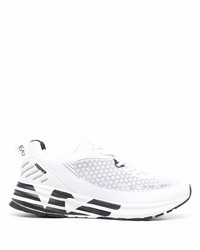 Chaussures de sport blanches et noires Ea7 Emporio Armani