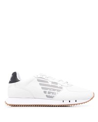 Chaussures de sport blanches et noires Ea7 Emporio Armani