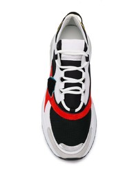 Chaussures de sport blanches et noires Philippe Model Paris