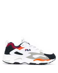 Chaussures de sport blanches et noires Fila