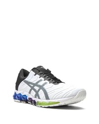 Chaussures de sport blanches et noires Asics