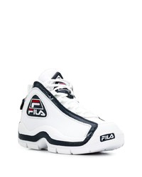 Chaussures de sport blanches et noires Fila