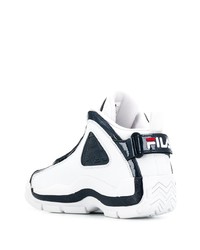 Chaussures de sport blanches et noires Fila