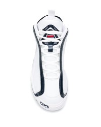 Chaussures de sport blanches et noires Fila