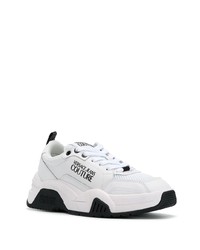 Chaussures de sport blanches et noires VERSACE JEANS COUTURE