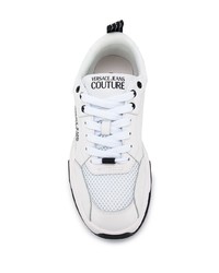 Chaussures de sport blanches et noires VERSACE JEANS COUTURE