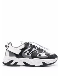 Chaussures de sport blanches et noires Iceberg