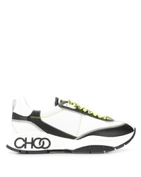 Chaussures de sport blanches et noires Jimmy Choo