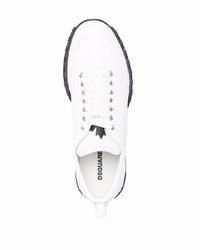 Chaussures de sport blanches et noires DSQUARED2