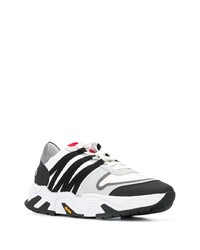 Chaussures de sport blanches et noires Hydrogen