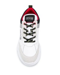 Chaussures de sport blanches et noires VERSACE JEANS COUTURE