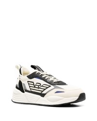 Chaussures de sport blanches et noires Emporio Armani