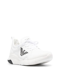 Chaussures de sport blanches et noires Ea7 Emporio Armani