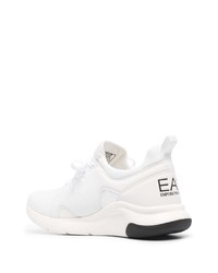 Chaussures de sport blanches et noires Ea7 Emporio Armani