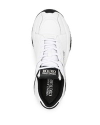 Chaussures de sport blanches et noires VERSACE JEANS COUTURE