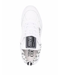 Chaussures de sport blanches et noires VERSACE JEANS COUTURE