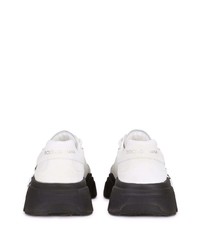 Chaussures de sport blanches et noires Dolce & Gabbana