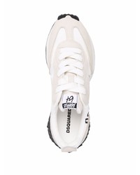 Chaussures de sport blanches et noires DSQUARED2