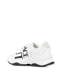 Chaussures de sport blanches et noires VERSACE JEANS COUTURE