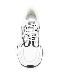 Chaussures de sport blanches et noires VERSACE JEANS COUTURE