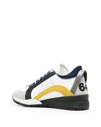 Chaussures de sport blanches et noires DSQUARED2