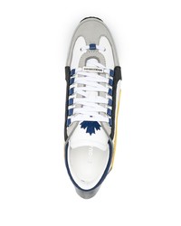 Chaussures de sport blanches et noires DSQUARED2