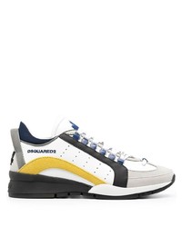 Chaussures de sport blanches et noires DSQUARED2