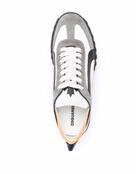 Chaussures de sport blanches et noires DSQUARED2