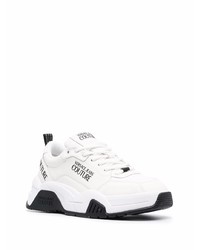 Chaussures de sport blanches et noires VERSACE JEANS COUTURE