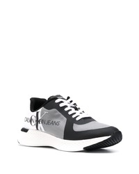 Chaussures de sport blanches et noires Calvin Klein