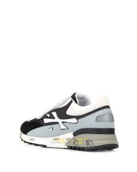 Chaussures de sport blanches et noires Premiata