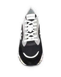 Chaussures de sport blanches et noires Premiata