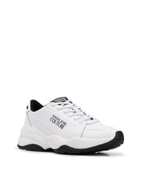 Chaussures de sport blanches et noires VERSACE JEANS COUTURE