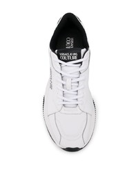 Chaussures de sport blanches et noires VERSACE JEANS COUTURE