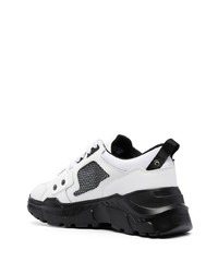 Chaussures de sport blanches et noires VERSACE JEANS COUTURE