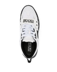 Chaussures de sport blanches et noires VERSACE JEANS COUTURE