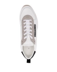 Chaussures de sport blanches et noires DSQUARED2