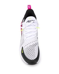 Chaussures de sport blanches et noires Nike